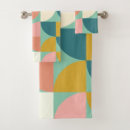 Search for bright pattern bath towels Colourful geometric pattern