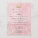 Search for royal crown invitations Pink