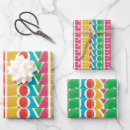 Search for peace love joy wrapping paper Colourful