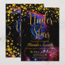 Search for under the stars birthday invitations Gold