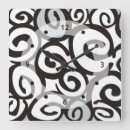 Search for black and white spiral clocks Spirals