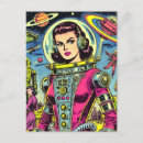 Search for vintage sci fi postcards Astronaut