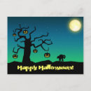 Search for creepy cat postcards Full moon