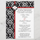 Search for red 6x8 invitations Damask