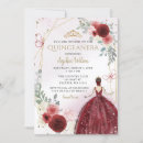 Search for red dress quinceanera invitations Gold