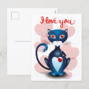 Search for romantic cat postcards Heart