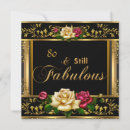 Search for vintage 80th birthday invitations Gold