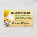 Search for blueprints business cards Contractor