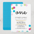 Search for confetti 1st birthday invitations Stylish