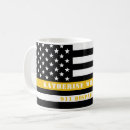Search for 911 dispatcher mugs Thin gold line