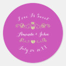 Search for love is sweet wedding stickers Glitter