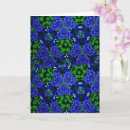 Search for blue floral birthday cards Green