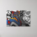 Search for graffiti canvas prints Yellow