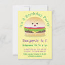 Search for funny hamburger invitations Cute