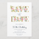 Search for letter birthday invitations Gold