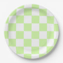 Search for green gingham plates Chequered