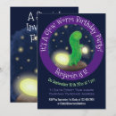 Search for worm birthday invitations Insect