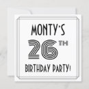 Search for 26th birthday invitations Stylish