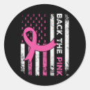 Search for pink american flag stickers Breast cancer support