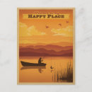 Search for happy fishing postcards Retro