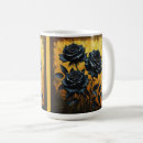 Search for black rose mugs Gothic