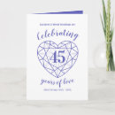 Search for 45th anniversary invitations Blue