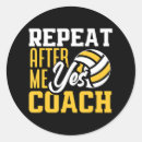 Search for volleyball coach stickers Funny