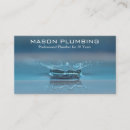 Search for water droplet business cards Plumbing
