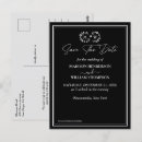 Search for black and white save the dates postcards Elegant
