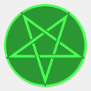 Search for green pentagram stickers Pentacle