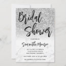 Search for silver glitter bridal shower invitations Luxury