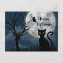 Search for halloween graphics postcards Black cat