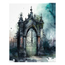 Search for gothic cemetery art Halloween