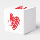 Search for red heart favour boxes Anniversary