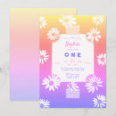 Search for daisy 4x6 invitations Rainbow