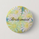 Search for daisy wedding badges Bridesmaid