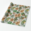 Search for plants wrapping paper Boho