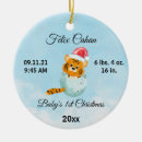 Search for baby boy first christmas tree decorations Blue