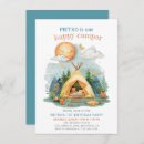 Search for camper birthday invitations Tent campfire