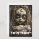 Search for creepy doll invitations Voodoo