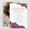 Search for pink and gold graduation invitations College