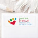 Search for dog lover return address labels Paw
