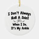 Search for broken christmas tree decorations Ankle