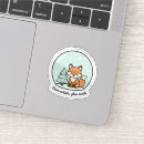 Search for outside the box stickers Cute fox