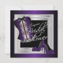 Search for purple lingerie shower invitations Corset