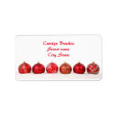 Search for red ornament return address labels Colourful