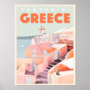 Search for vintage greek travel posters Santorini