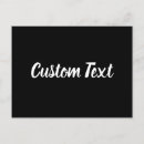 Search for white writing postcards Black and white