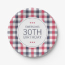 Search for red and blue paper plates Striped
