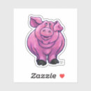 Search for pink piglet stickers Farm animal